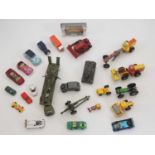 A group of mostly unboxed diecast to include DINKY, CORGI and EFE - condition ranges from P to VG,