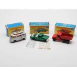 A group of MATCHBOX Regular Wheels vehicles, comprising of a No 34c VW Camper with raised roof, a No