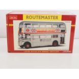 A SUN STAR 1:24 scale 2906 diecast Routemaster bus Queen's Silver Jubilee Woolworth, with mirrors