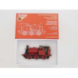 An IXION O gauge Hudswell Clarke Standard Contractor's tank locomotive in red livery - VG/E in VG