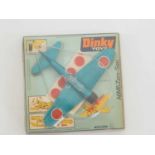 A DINKY Toys No 739 A6M5 Zero-Sen Fighter - finished in dark turquoise with Japanese Imperial Army