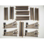 'A group of LGB G scale 45mm brass track to include straights and points - G/VG unboxed (Q)