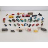 A large group of assorted playworn diecast to include DINKY and MATCHBOX - P to G all unboxed (Q)