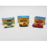 A group of MATCHBOX Regular Wheels automobiles, comprising of a No 45b Ford Corsair, a No 72b