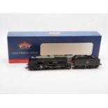 A BACHMANN 31-409 OO gauge Lord Nelson Class steam locomotive 'Sir John Hawkins' in BR green