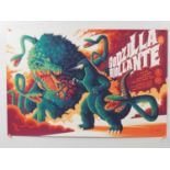 GODZILLA vs BIOLLANTE (2022) - Tom Whalen - Mondo Variant Edition - Hand-Numbered #81/150 - 24” x