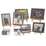 A group of framed and glazed 10" x 8" photographs (some signed) comprising: 'Colin Wood and Cliff