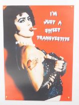 THE ROCKY HORROR PICTURE SHOW - A 2010s Pyramid commercial poster 'I'm just a sweet transvestite' (