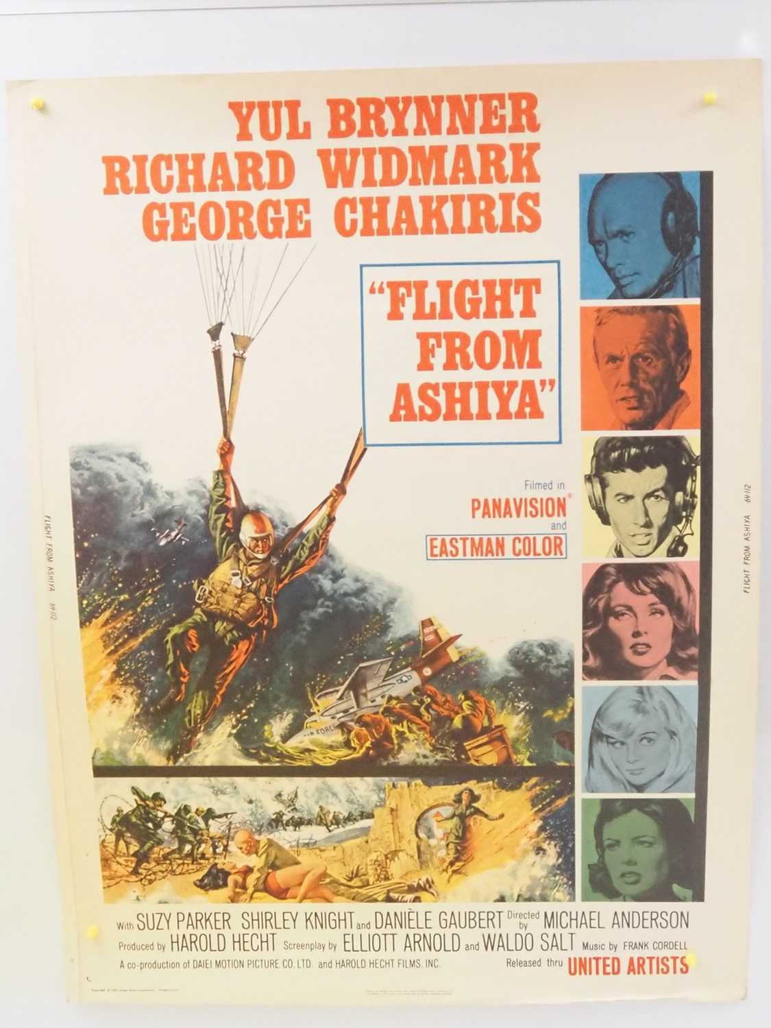 A group of US 30x40 rolled movie posters comprising: TARAS BULBA style B 1sh (1962), FLIGHT FROM - Bild 6 aus 8