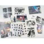 A large quantity of mixed science fiction film memorabilia comprising press still slides, black/