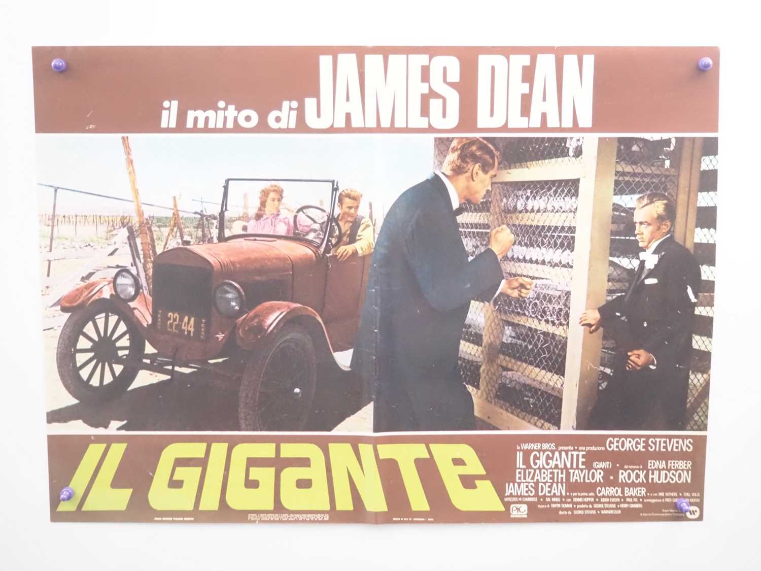 GIANT (1956) (IL GIGANTE) - Italian Photobusta - set of 6 1970s/80s re-release - folded - Bild 2 aus 7