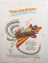 CHITTY CHITTY BANG BANG (1969) Style A one sheet - linen - credits oversnipe