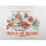 WALT DISNEY: WIND IN THE WILLOWS (1949) (1960s rerelease) - UK quad film poster (folded)