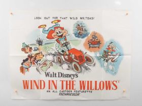 WALT DISNEY: WIND IN THE WILLOWS (1949) (1960s rerelease) - UK quad film poster (folded)