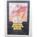 STAR WARS: THE EMPIRE STRIKES BACK (1980) - A 1981 re-release US one sheet (27x41") featuring the