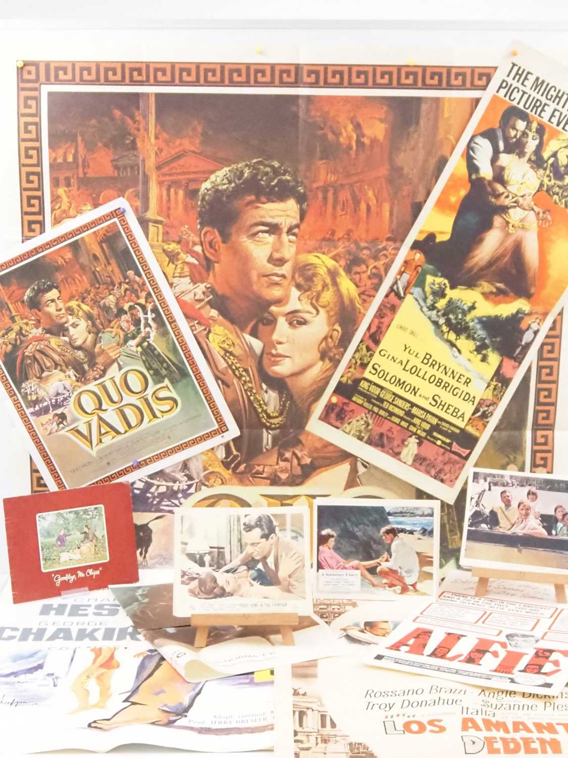ROMANCE: A group of film memorabilia items for a selection of romantic film titles comprising: QUO