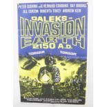 DALEKS: INVASION EARTH 2150 AD(1966) - Late 1960s re-release - UK one sheet film poster - folded