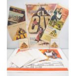 EL CID (1961) A large quantity of film posters of various formats comprising: A linen backed UK