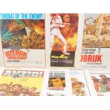 A group of US 30x40 rolled movie posters comprising: TOBRUK (1967), ANZIO (1968) Frank McCarthy art,