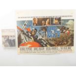 THE BLUE MAX (1966) UK Quad poster (slight creasing to top and bottom edges) and cinema brochure for