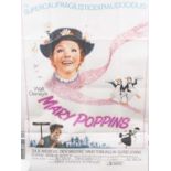 WALT DISNEY: MARY POPPINS (1964) - A 60" x 40" movie poster (folded)