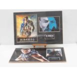 MARVEL: X-MEN: DAYS OF FUTURE PAST - mounted display signed by James McEvoy (Charles Xavier) and