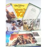 RETURN TO OZ (1985) - A large quantity of film memorabilia comprising: 5 X UK Quad film posters (4