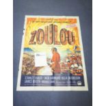 ZULU (1964) A French Grande featuring stunning, detailed artwork by Roger Soubie for Sy Endfield's