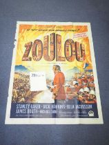 ZULU (1964) A French Grande featuring stunning, detailed artwork by Roger Soubie for Sy Endfield's