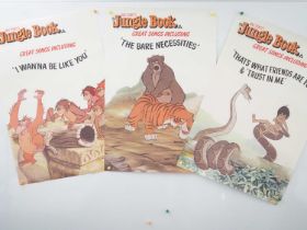 WALT DISNEY: THE JUNGLE BOOK (1967) A group of three promotional double crown film posters -