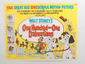 WALT DISNEY: ONE HUNDRED AND ONE DALMATIANS (1961) - US Half Sheet for the classic cartoon canine