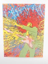 JIMI HENDRIX 'Explosion' (1972/3) published by Big O posters - A Martin Sharp via Oz magazine
