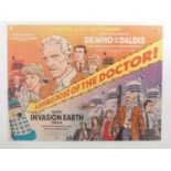 DR. WHO AND THE DALEKS/DALEKS INVASION EARTH 2150 AD (2022) - Double Bill UK Quad film poster for