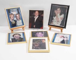HARRY POTTER: A selection of framed and glazed signed candid cast photographs taken by renowned