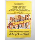 CARRY ON GIRLS (1973) - UK/International One Sheet Movie Poster - folded