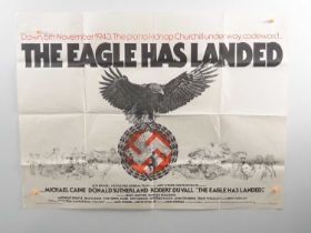 THE EAGLE HAS LANDED (1977) UK Quad film poster - some paper loss top right corner