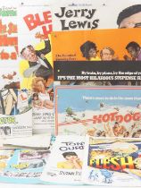 A large quantity of UK Quad film posters for a variety of comedy films comprising: 40 POUNDS OF