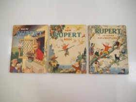 RUPERT THE BEAR (1944/5 and 6) A group of three Softback Annuals