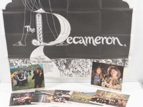 THE DECAMERON (1971) - UK Quad film poster, lobby cards and campaign book for Pier Paolo Pasolini'
