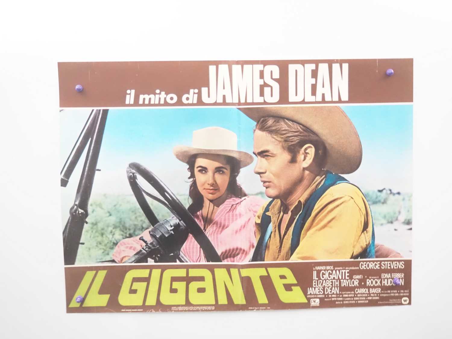 GIANT (1956) (IL GIGANTE) - Italian Photobusta - set of 6 1970s/80s re-release - folded - Bild 6 aus 7
