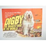 DIGBY THE BIGGEST DOG IN THE WORLD (1973) - UK Quad film poster - Tom Chantrell artwork - folded