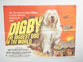 DIGBY THE BIGGEST DOG IN THE WORLD (1973) - UK Quad film poster - Tom Chantrell artwork - folded