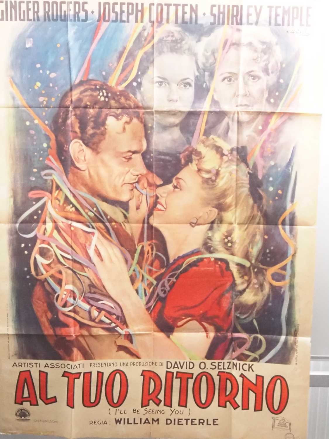 I'LL BE SEEING YOU (1944) - Italian 2-fogli - taped together - folded