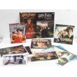 A selection of HARRY POTTER film memorabilia comprising: PHILOPSHER'S STONE over sized lobby card