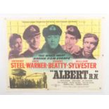 ALBERT, RN (1953) UK Quad film poster - linen backed