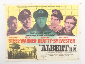 ALBERT, RN (1953) UK Quad film poster - linen backed