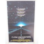 CLOSE ENCOUNTERS OF THE THIRD KIND - Silver border style - one sheet poster - folded - slight edge