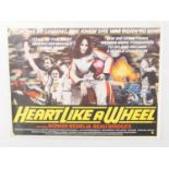 HEART LIKE A WHEEL (1983) - Bonnie Bedelia as drag racer Shirley Muldowney - UK Quad film poster -