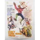 CARRY ON DON'T LOSE YOUR HEAD (1966) - UK / International One Sheet Movie Poster - folded