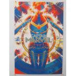 MARVEL: CAPTAIN MARVEL (2019) - Matt Taylor - Mondo Timed Edition - Hand-Numbered #1088/1725 - 24” x